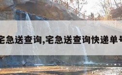 宅急送查询,宅急送查询快递单号