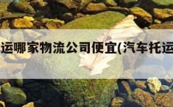 汽车托运哪家物流公司便宜(汽车托运哪家物流好)