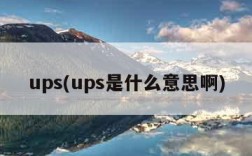 ups(ups是什么意思啊)