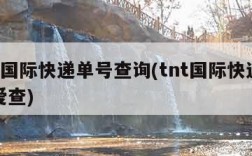 tnt国际快递单号查询(tnt国际快递查询爱查)