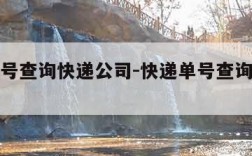 快递单号查询快递公司-快递单号查询快递公司网站