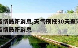 全国疫情最新消息,天气预报30天查询当地全国疫情最新消息