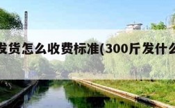 物流发货怎么收费标准(300斤发什么物流便宜)