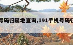 手机号码归属地查询,191手机号码归属地查询