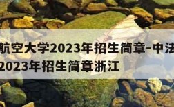 中法航空大学2023年招生简章-中法航空大学2023年招生简章浙江