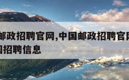 中国邮政招聘官网,中国邮政招聘官网2024校园招聘信息