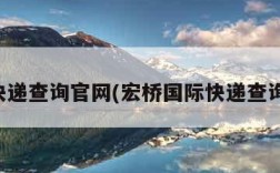 国际快递查询官网(宏桥国际快递查询官网)