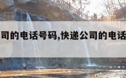 快递公司的电话号码,快递公司的电话号码怎么查