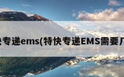 特快专递ems(特快专递EMS需要几天)