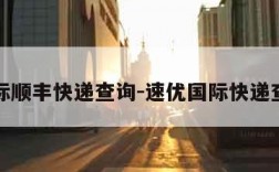 国际顺丰快递查询-速优国际快递查询