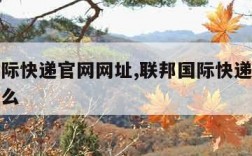 联邦国际快递官网网址,联邦国际快递官网网址是什么