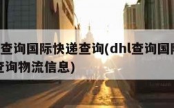 dhl查询国际快递查询(dhl查询国际快递查询物流信息)