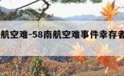 58南航空难-58南航空难事件幸存者有几个