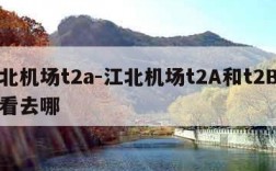 江北机场t2a-江北机场t2A和t2B怎么看去哪