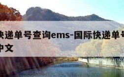 国际快递单号查询ems-国际快递单号查询跟踪中文