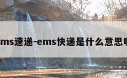 ems速递-ems快递是什么意思啊