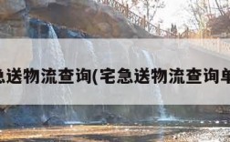 宅急送物流查询(宅急送物流查询单号)