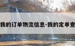 查一下我的订单物流信息-我的定单查看物流