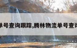 物流单号查询跟踪,腾林物流单号查询跟踪