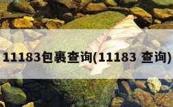 11183包裹查询(11183 查询)