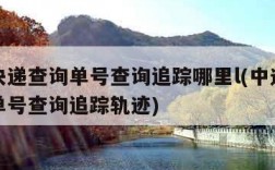 中通快递查询单号查询追踪哪里l(中通快递查询单号查询追踪轨迹)