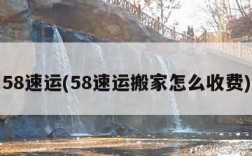 58速运(58速运搬家怎么收费)