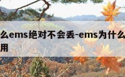 为什么ems绝对不会丢-ems为什么慢还有人用